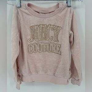 Juicy Couture Kids Velvet Studded Bow Sweat Shirt